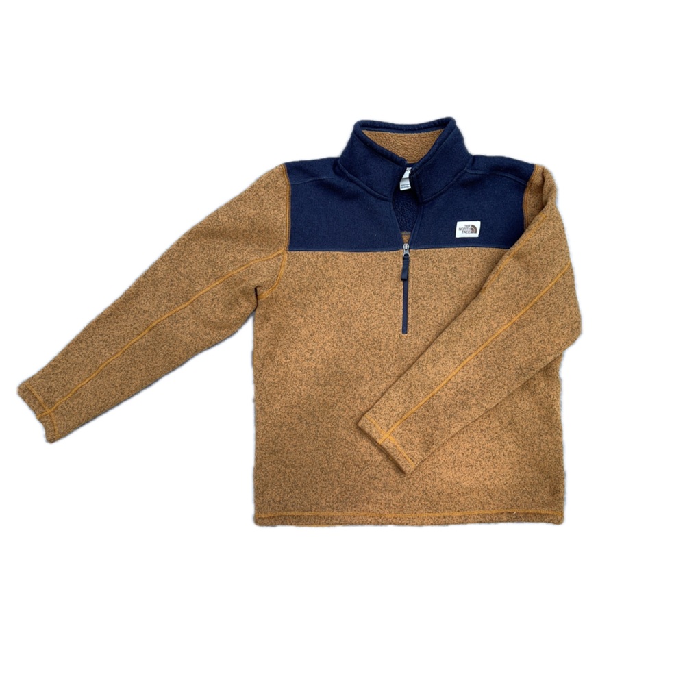 The North Face Half Zip Fleece - Brown and Black